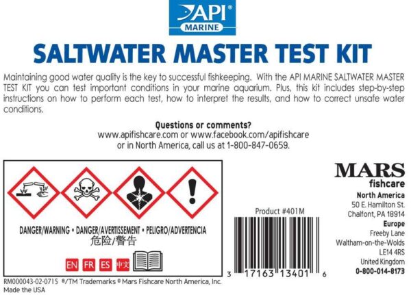 API SALTWATER MARINE TEST KIT